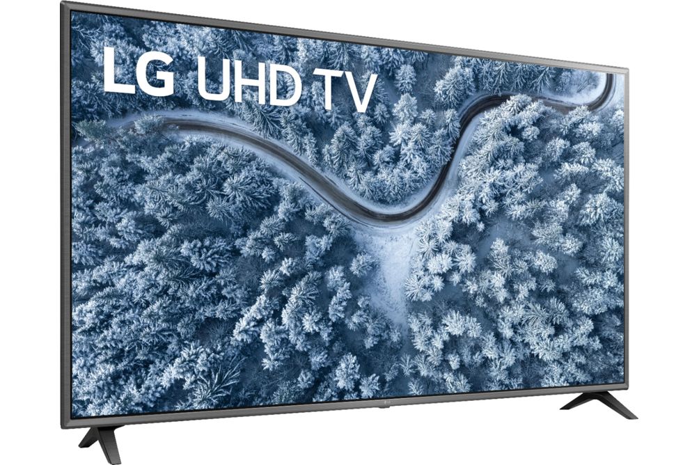 LG 75 inch 4K UHD LED Smart TV 75UP7070PUD - Side Angle View