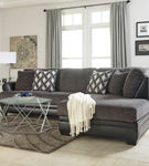 Benchcraft Kumasi-Smoke Sofa Sectional with Chaise - Room View