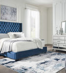 Signature Design by Ashley Coralayne Blue 5-Piece King Bedroom Set - Sample Room View
