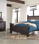 Signature Design by Ashley Reylow 6-Piece King Poster Bedroom Set - Sample Room View