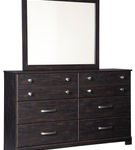 Signature Design by Ashley Reylow 6-Piece King Poster Bedroom Set - Dresser and Mirror