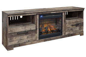 Signature Design by Ashley Derekson 72 Inch Electric Fireplace TV Stand