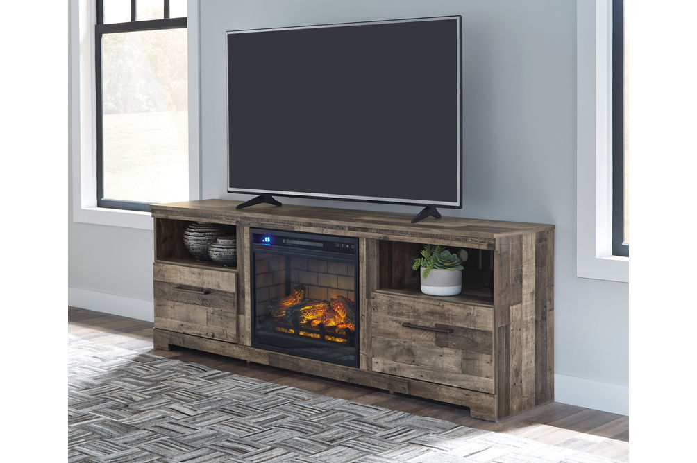 Signature Design by Ashley Derekson 72 Inch Electric Fireplace TV Stand - Alternate View