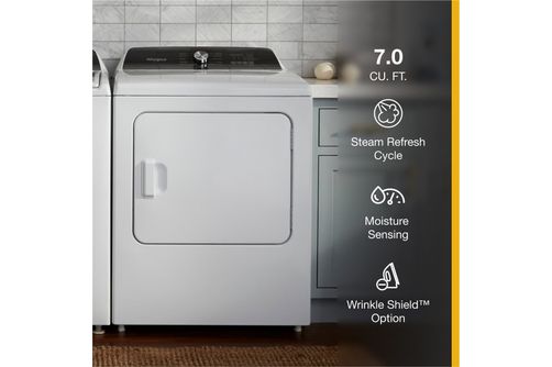 Secadora Eléctrica Whirlpool de 7 Pies Cúbicos con Sensor de Humedad