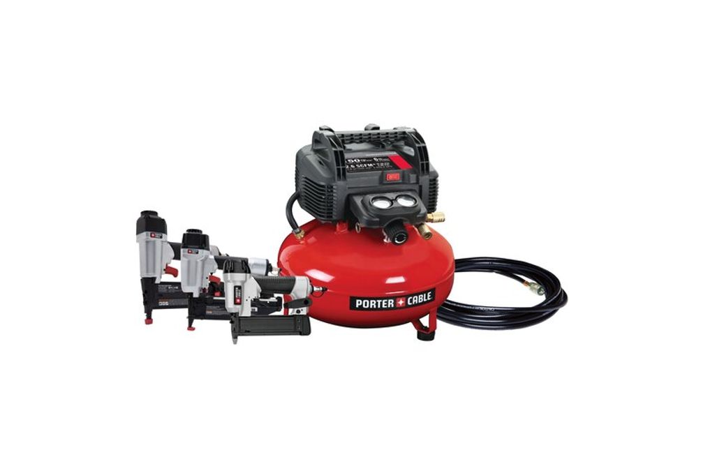 Portal Cable 3-Nailer and Compressor Combo Kit