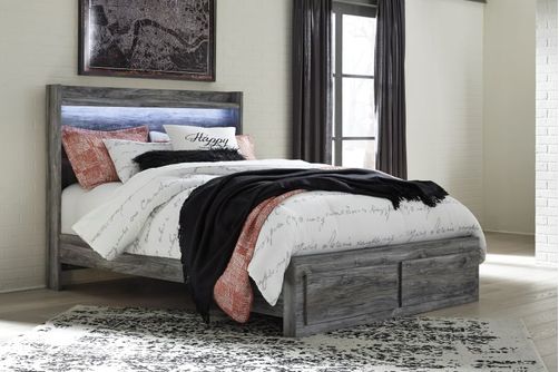 Signature Design by Ashley Baystorm Queen Panel Bed with Storage - Sample Room View
