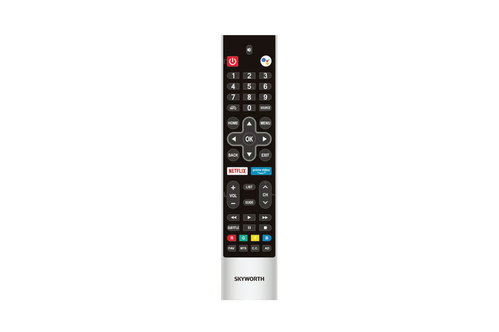 Skyworth 75 Inch 4K UHD LED Smart TV 75UD6200 - Remote Control