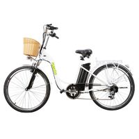 NAKTO Camel White 26 Inch Women's City Electric Bike