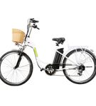 NAKTO Camel White 26 Inch Women's City Electric Bike