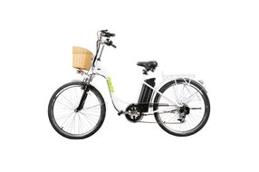 NAKTO Camel White 26 Inch Women's City Electric Bike