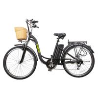 NAKTO Camel Black 26 Inch Women's City Electric Bicycle 