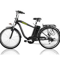 NAKTO Camel Black 26 Inch Men's City Electric Bicycle