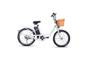 NAKTO White 22 Inch City Electrical Bicycle Elegance