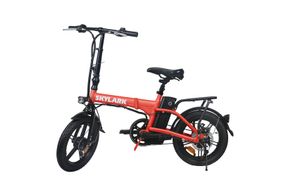 NAKTO 16 Inch Skylark Red Folding Electric Bicycle