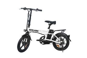 NAKTO 16 Inch Skylark White Folding Electric Bicycle