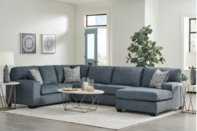 Signature Design by Ashley Ballinasloe-Lake 3-Piece Sectional - Sample Room View