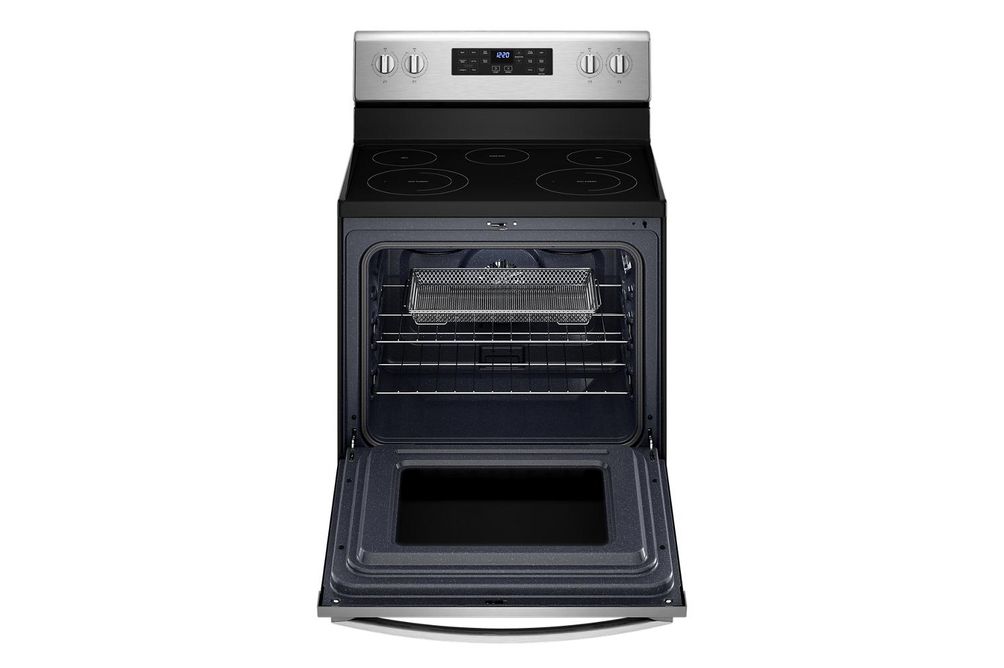 Whirlpool Stainless 5.3 Cu. Ft. Electric Range with 5-in-1 Air Fry Oven - Open View