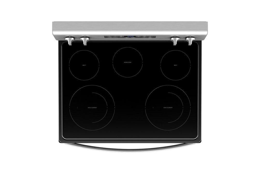 Whirlpool Stainless 5.3 Cu. Ft. Electric Range with 5-in-1 Air Fry Oven - Top of Range