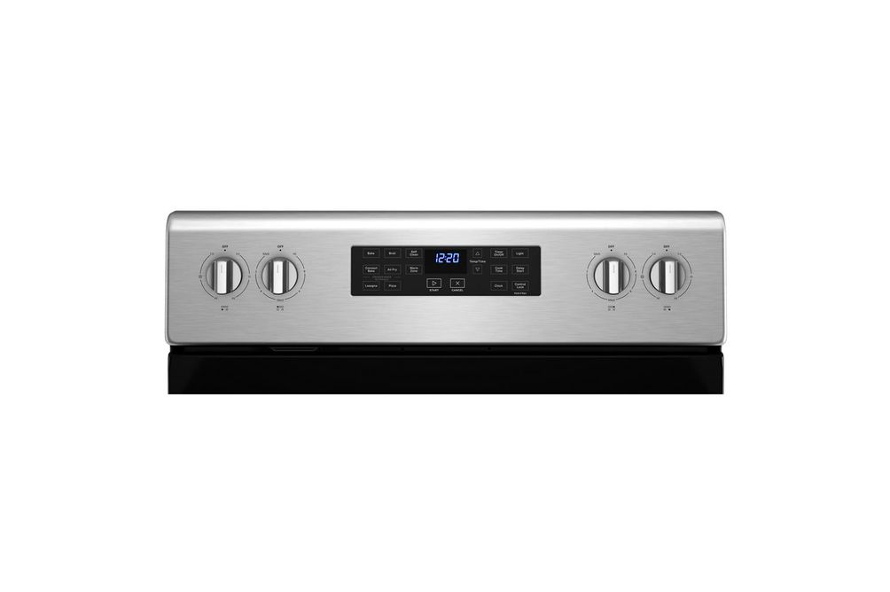 Whirlpool Stainless 5.3 Cu. Ft. Electric Range with 5-in-1 Air Fry Oven - Control Panel