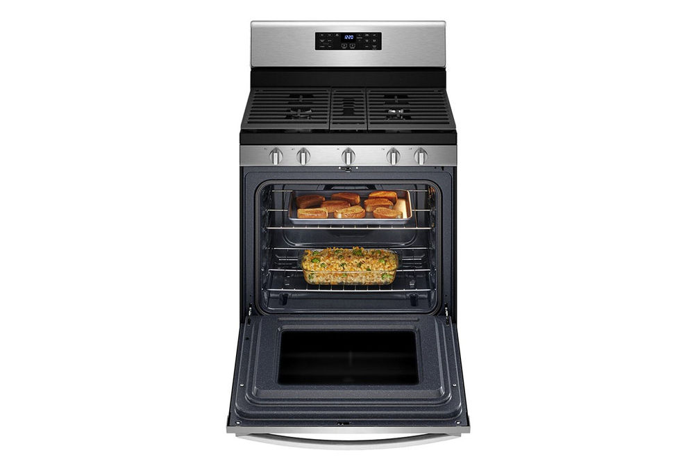 Whirlpool Stainless 5.0 Cu. Ft. Gas 5-in-1 Air Fry Oven - Interior Oven View