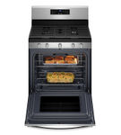 Whirlpool Stainless 5.0 Cu. Ft. Gas 5-in-1 Air Fry Oven - Interior Oven View