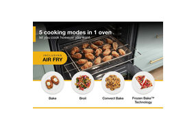 Whirlpool Stainless 5.0 Cu. Ft. Gas 5-in-1 Air Fry Oven - Cooking Modes