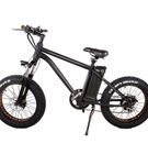 NAKTO 20 Inch Black Mini Cruiser Fat Tire Electric Bike