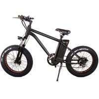 NAKTO 20 Inch Black Mini Cruiser Fat Tire Electric Bike