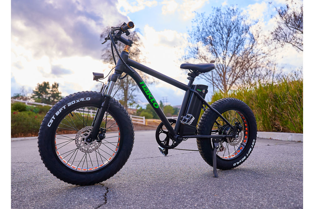 NAKTO 20 Inch Black Mini Cruiser Fat Tire Electric Bike - Alternate Bike Image