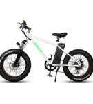 NAKTO 20 Inch White Mini Cruiser Fat Tire Electric Bike