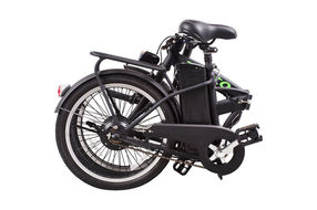 NAKTO 20 Inch Fashion Black Folding Electric Bicycle - Folded View