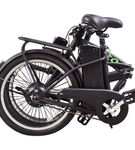 NAKTO 20 Inch Fashion Black Folding Electric Bicycle - Folded View