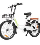 NAKTO 20 inch Pony White City Cargo Electric Bike - Alternate View