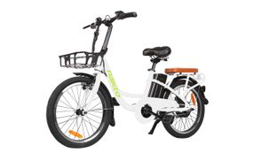 NAKTO 20 inch Pony White City Cargo Electric Bike - Alternate View