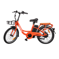 NAKTO 20" Pony Orange City Cargo Electric Bike