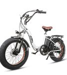 NAKTO 20 Inch Folding Ox Fat Tire Electric Bike - Side Angle View