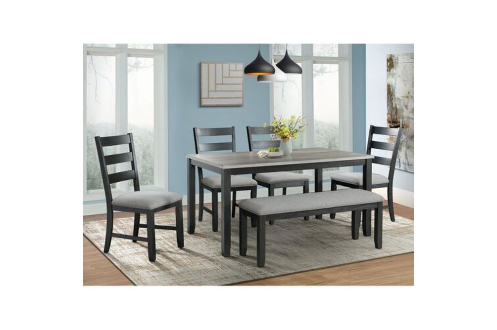 Elements 6-Piece Martin Dining Room Set- Sample Room View