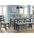 Elements 6-Piece Martin Dining Room Set- Sample Room View