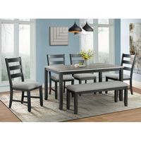 Elements 6-Piece Martin Dining Room Set- Sample Room View