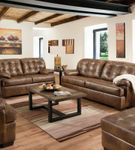 United Furniture Industries Soft Touch Chaps Sofa and Loveseat- Sample Room View