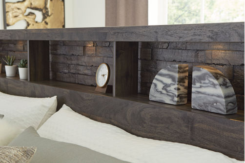 Signature Design by Ashley Vay Bay Queen Bookcase Bed - Bookcase Shelf  View