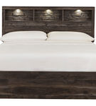 Signature Design by Ashley Vay Bay Queen Bookcase Bed - Front View with Lighting