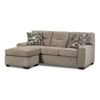 Lane Furniture Driscoll-Cappuccino Sofa Chaise - Side Angle View