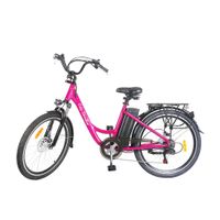 NAKTO 26 Inch Pink City Stroller Electric Bike