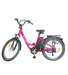 NAKTO 26 Inch Pink City Stroller Electric Bike