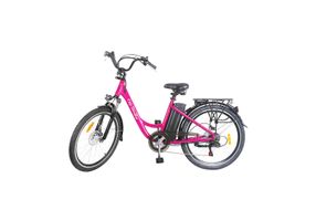 NAKTO 26 Inch Pink City Stroller Electric Bike