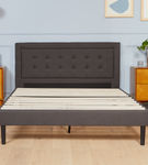 Nectar Full Upholstered Platform Bed - Grey