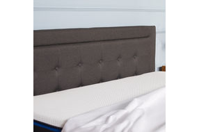 Nectar Full Upholstered Platform Bed Grey - Headboard