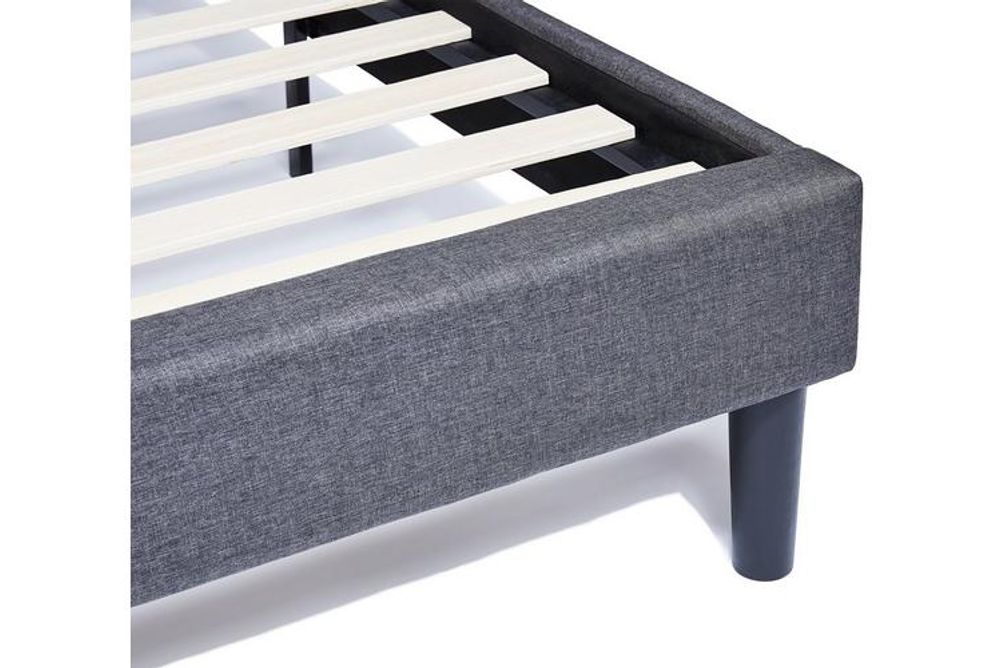 Nectar Full Upholstered Platform Bed Grey - Alternate Image