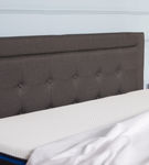 Nectar King Upholstered Platform Bed in Grey - Headboard